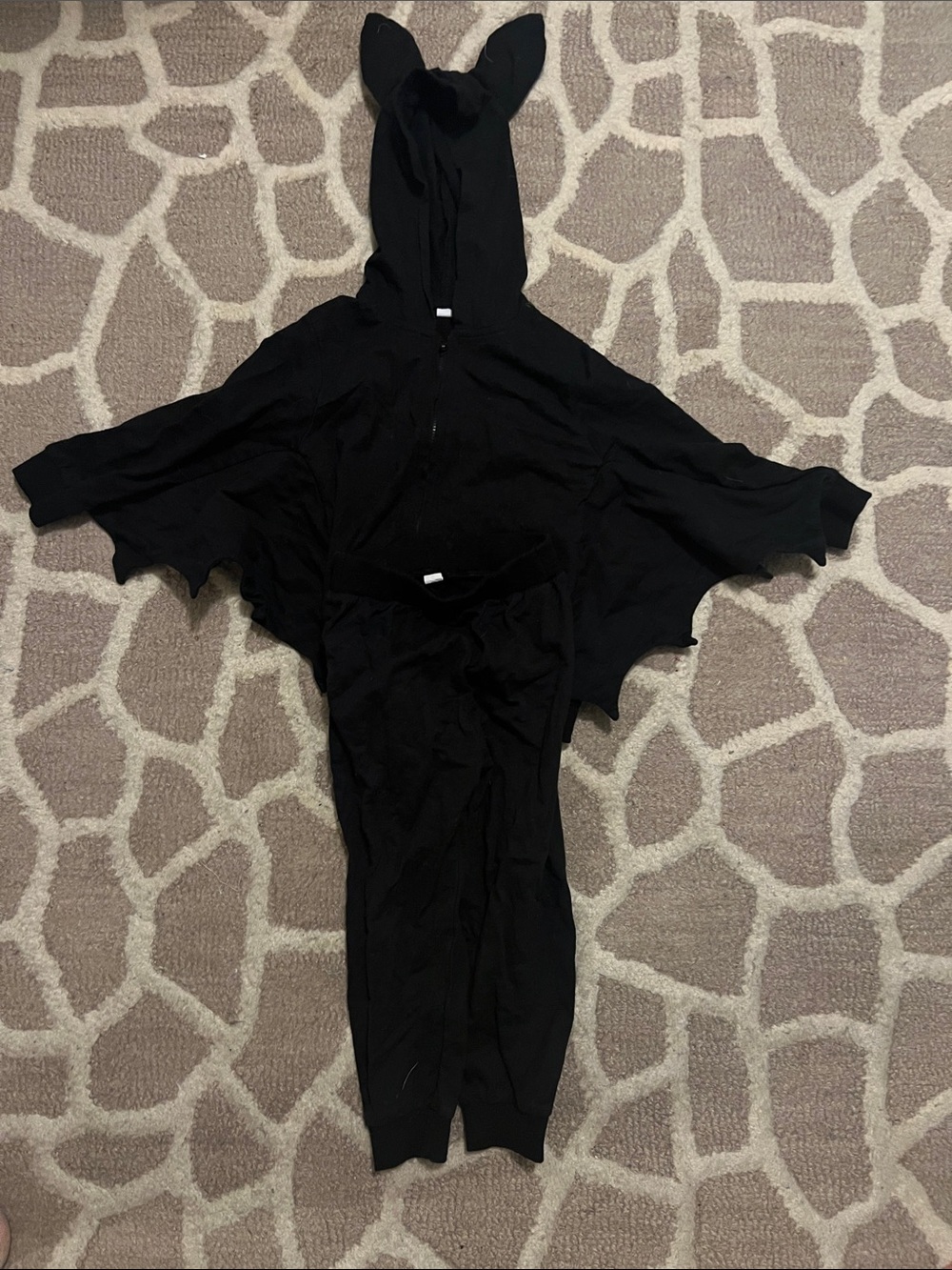 Black Bat 2 piece with Hood and Ears